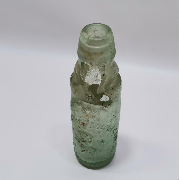 OSMANLICA VE RUMCA YAZILI MİRLİOĞLU GAZOZ ŞİŞESİ - ÇOK NADİR