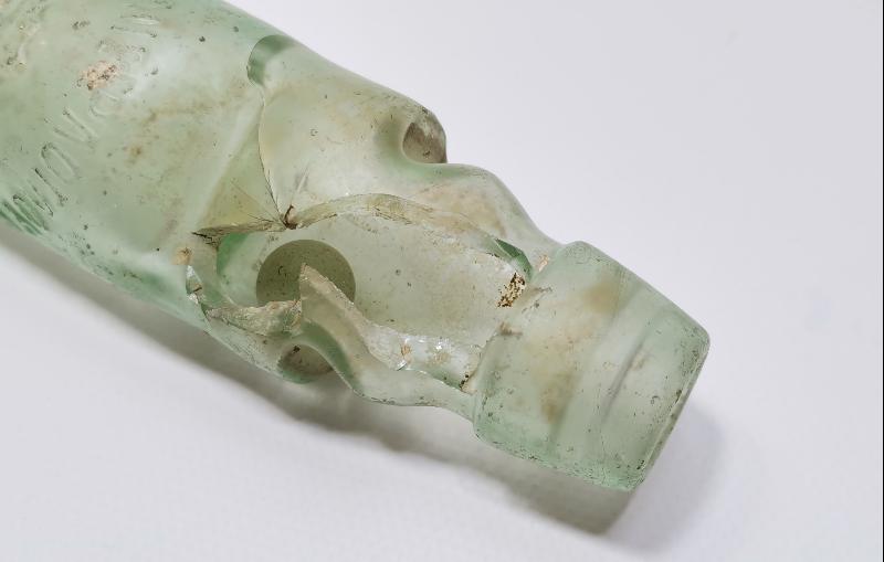 OSMANLICA VE RUMCA YAZILI MİRLİOĞLU GAZOZ ŞİŞESİ - ÇOK NADİR