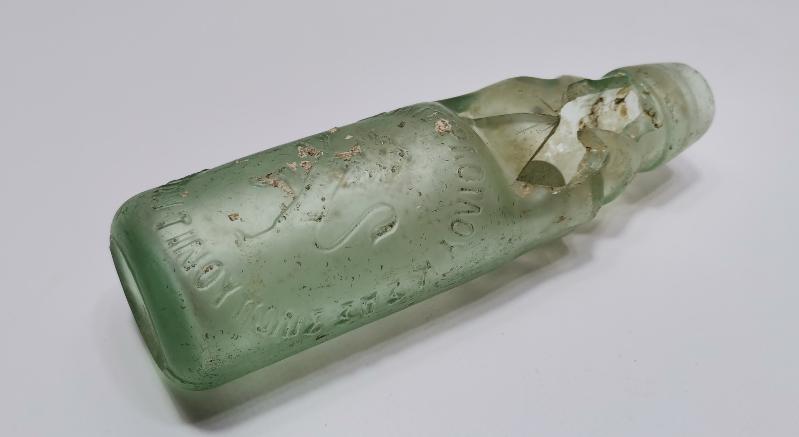 OSMANLICA VE RUMCA YAZILI MİRLİOĞLU GAZOZ ŞİŞESİ - ÇOK NADİR