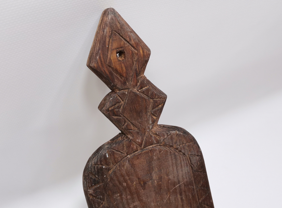 EL OYMA İŞÇİLİKLİ ANTİKA AHŞAP LAMBALIK