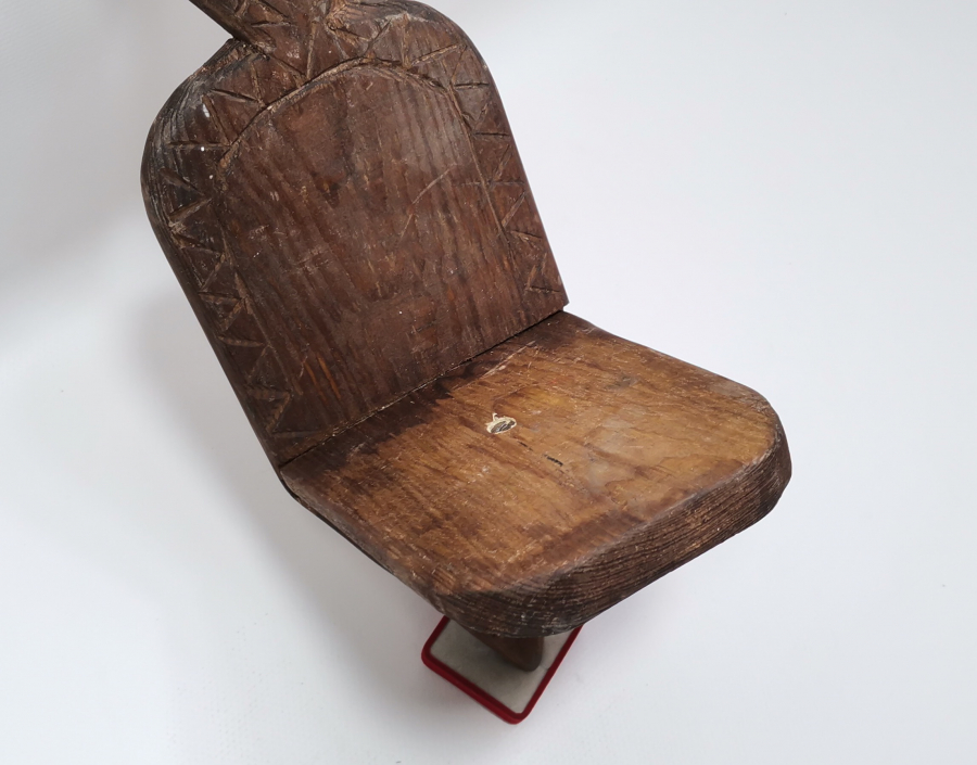 EL OYMA İŞÇİLİKLİ ANTİKA AHŞAP LAMBALIK