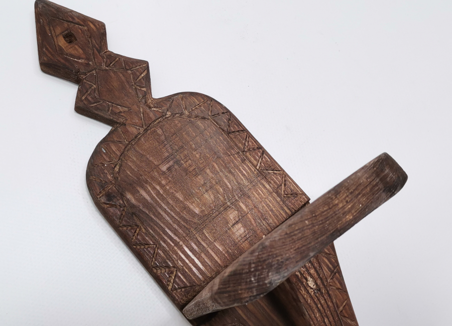 EL OYMA İŞÇİLİKLİ ANTİKA AHŞAP LAMBALIK