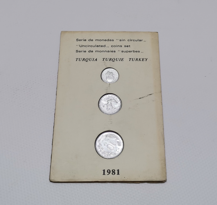 ORJİNAL KARTELASINDA 1981 YILI ÇİL 1-5-10 LİRA LOTU