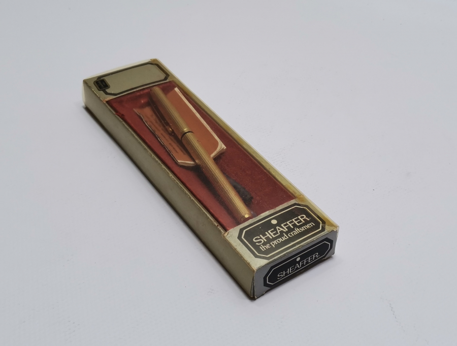 ORJİNAL KUTUSUNDA ALTIN KAPLAMA SHEAFFER DOLMA KALEM