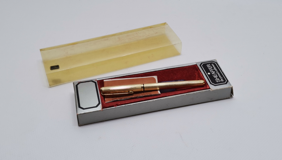 ORJİNAL KUTUSUNDA ALTIN KAPLAMA SHEAFFER DOLMA KALEM