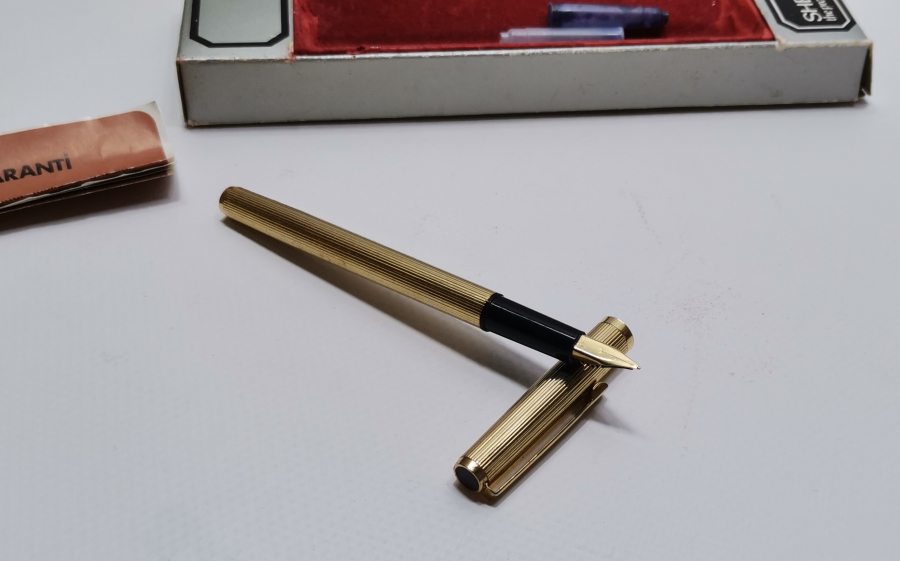 ORJİNAL KUTUSUNDA ALTIN KAPLAMA SHEAFFER DOLMA KALEM