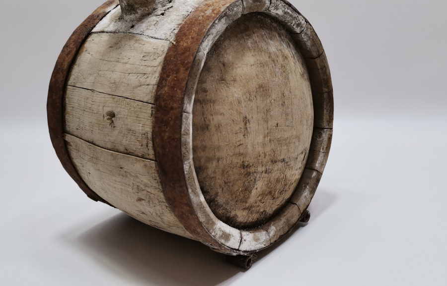 OSMANLI DÖNEMİ NADİR FORMDA AHŞAP ZEMZEM MATARASI