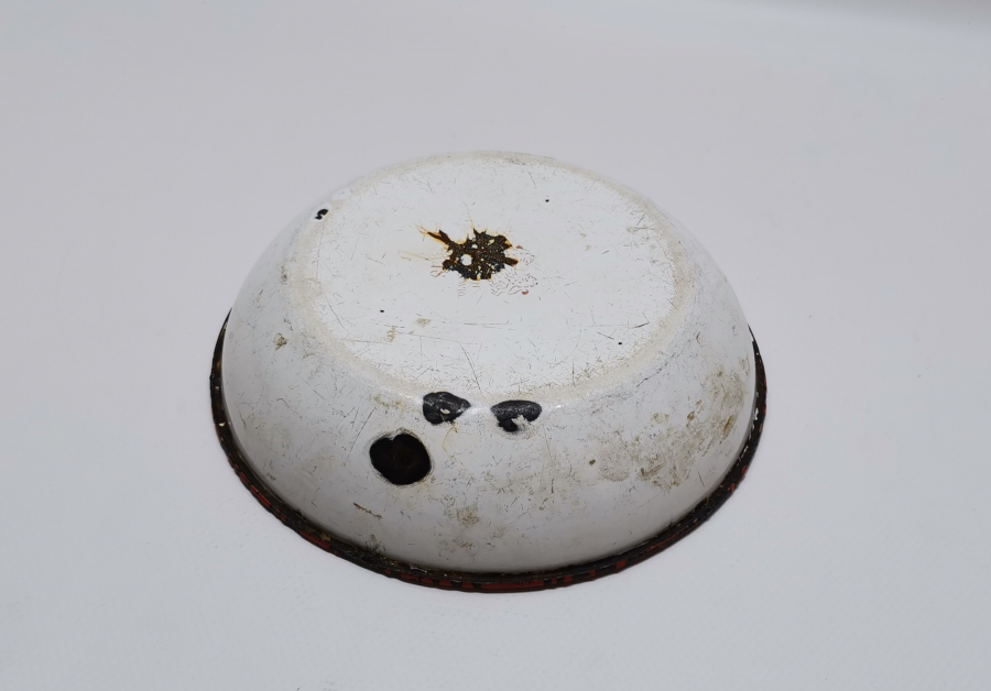 OSMANLI DÖNEMİ NADİR RENKTE AY YILDIZLI EMAYE TABAK