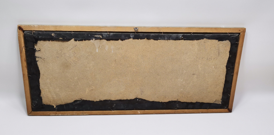 SAMAN ÇÖPÜNDEN YAPILMIŞ BESMELE-İ ŞERİF YAZILI ANTİKA HAT LEVHA