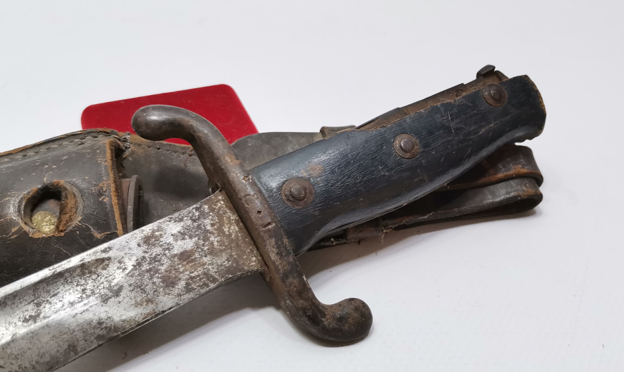 DERİ APARATIYLA ÇOK NADİR 1. DÜNYA SAVAŞI OSMANLICA YAZILI TOPÇU KASATURASI