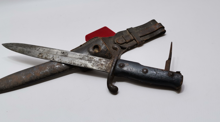 DERİ APARATIYLA ÇOK NADİR 1. DÜNYA SAVAŞI OSMANLICA YAZILI TOPÇU KASATURASI