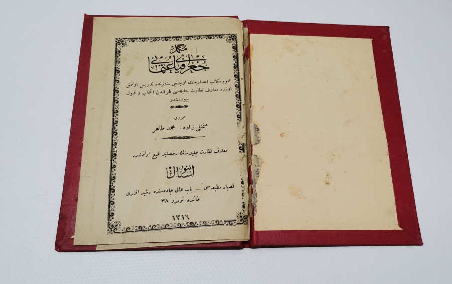 OSMANLI DEVLET ARMALI VE AY YILDIZLI SARAY İŞİ KİTAP CİLDİ