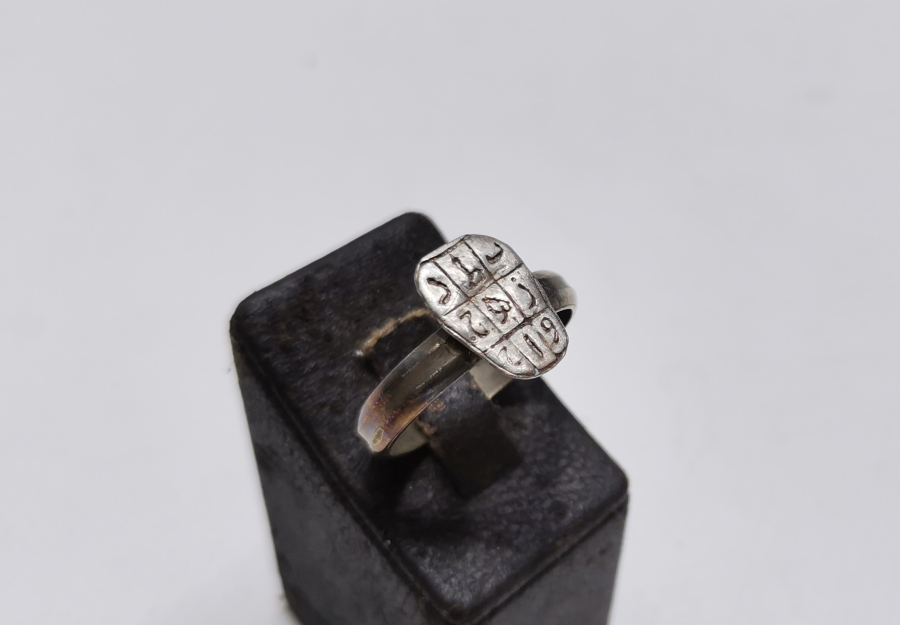 OSMANLI DÖNEMİ EBCEDLİ GÜMÜŞ TILSIM YÜZÜK