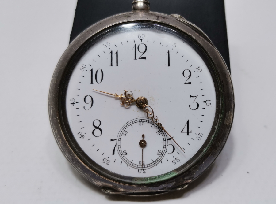 OSMANLI DÖNEMİ GÜMÜŞ KASA CEP SAATİ