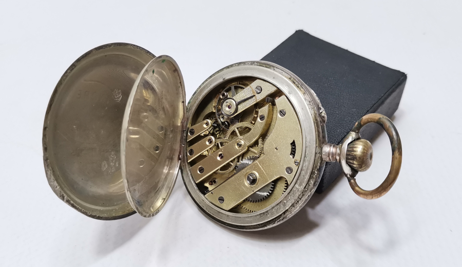 OSMANLI DÖNEMİ GÜMÜŞ KASA CEP SAATİ