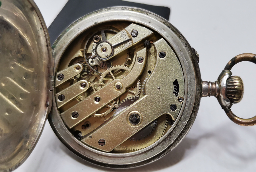 OSMANLI DÖNEMİ GÜMÜŞ KASA CEP SAATİ