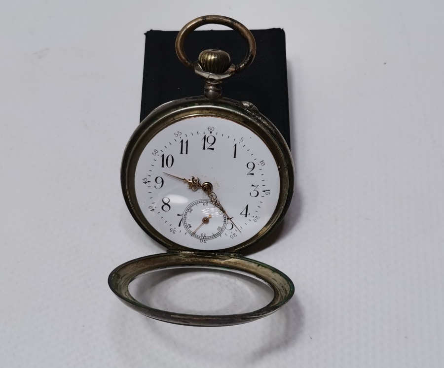 OSMANLI DÖNEMİ GÜMÜŞ KASA CEP SAATİ