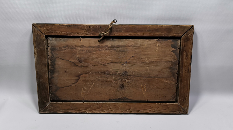 OSMANLI DÖNEMİ KUFİ YAZILI ORJİNAL ÇERÇEVESİNDE NAHT SANATI HAT LEVHA