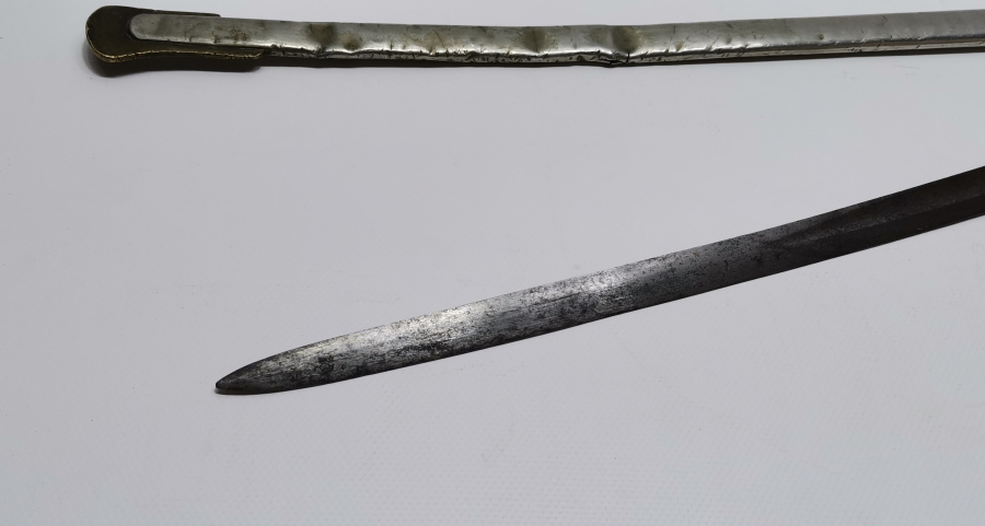 OSMANLI DÖNEMİ MÜSLÜMAN USTA DAMGALI ÇOK NADİR ÖZEL YAPIM SUBAY KILICI