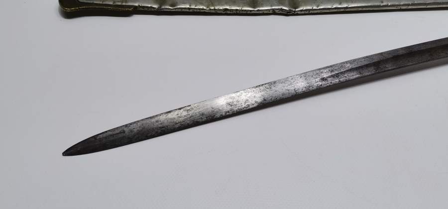 OSMANLI DÖNEMİ MÜSLÜMAN USTA DAMGALI ÇOK NADİR ÖZEL YAPIM SUBAY KILICI