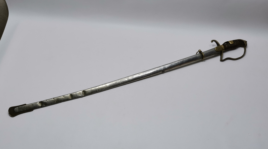 OSMANLI DÖNEMİ MÜSLÜMAN USTA DAMGALI ÇOK NADİR ÖZEL YAPIM SUBAY KILICI