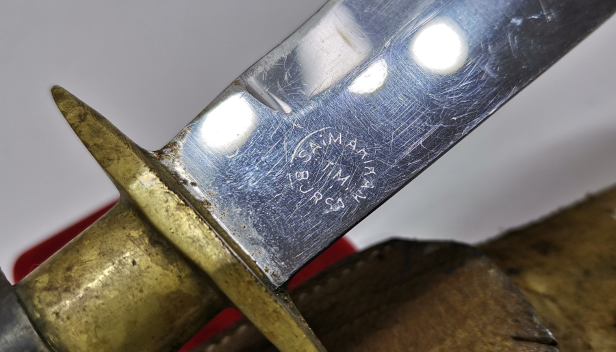 ÖZEL YAPIM BURSA İŞİ BOYNUZ SAPLI AVCI BIÇAĞI