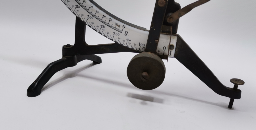 PORSELEN KADRANLI ANTİKA POSTA TERAZİSİ - MEKTUP TERAZİSİ