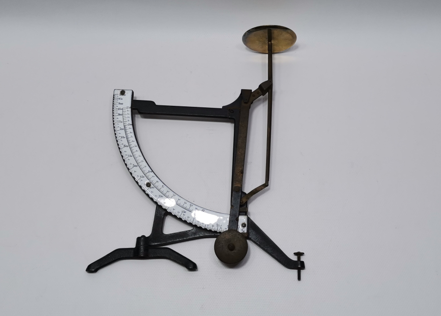 PORSELEN KADRANLI ANTİKA POSTA TERAZİSİ - MEKTUP TERAZİSİ