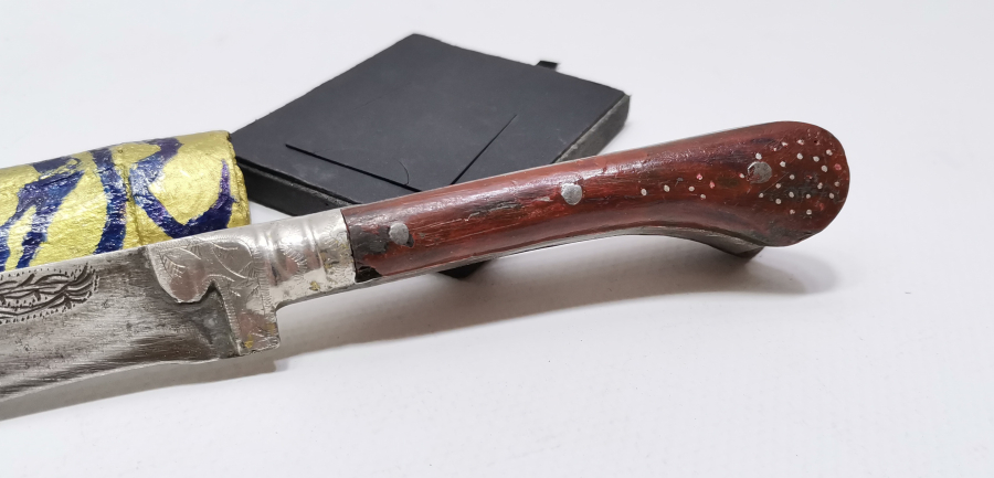 ÜZERİNDE OSMANLICA ALİ YAZILI OSMANLI DÖNEMİ NADİR BABAKALE KAMASI