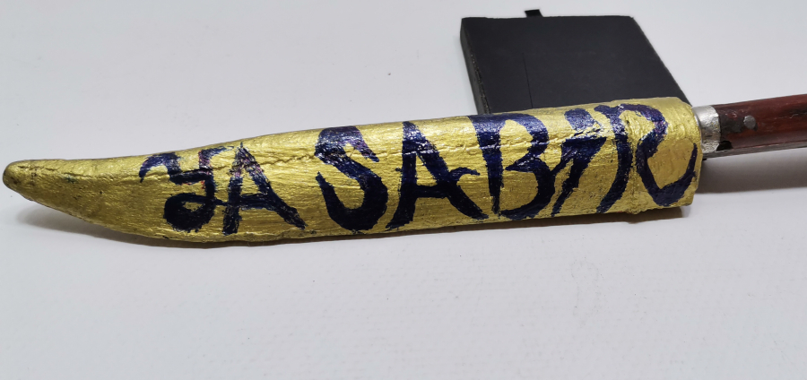 ÜZERİNDE OSMANLICA ALİ YAZILI OSMANLI DÖNEMİ NADİR BABAKALE KAMASI