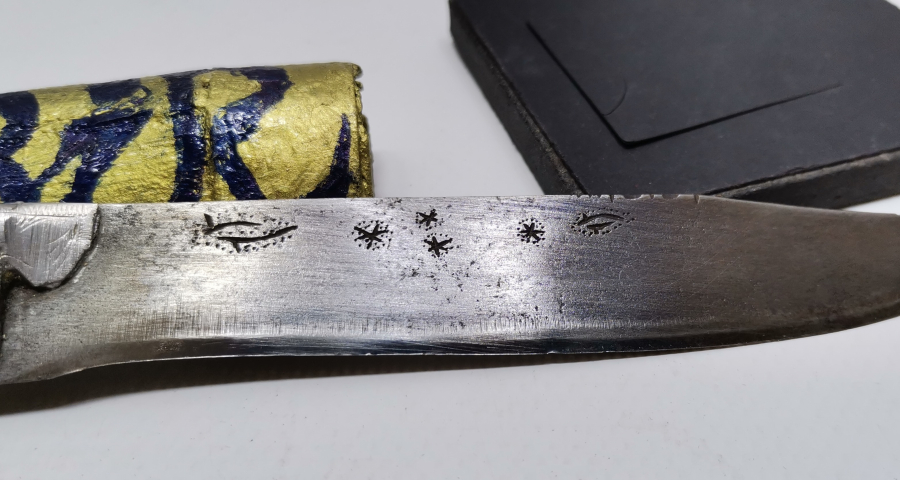 ÜZERİNDE OSMANLICA ALİ YAZILI OSMANLI DÖNEMİ NADİR BABAKALE KAMASI