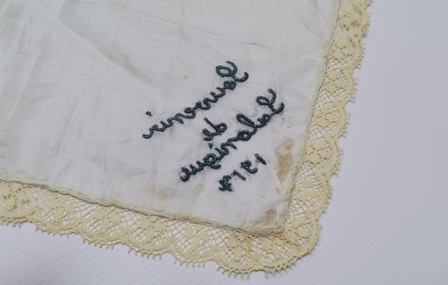 1. DÜNYA SAVAŞI DÖNEMİ EL İŞİ SELANİK YADİGARI İPEK MENDİL