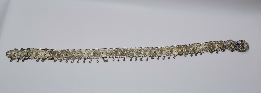 GÜMÜŞ KAPLAMA ANTİKA GELİN KEMERİ