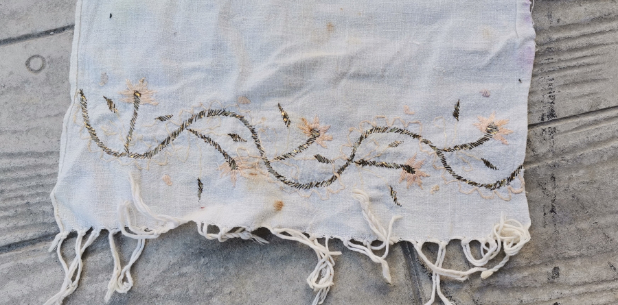 OSMANLI DÖNEMİ DEV BOYDA TELKIRMA İŞÇİLİKLİ GELİN UÇKURU