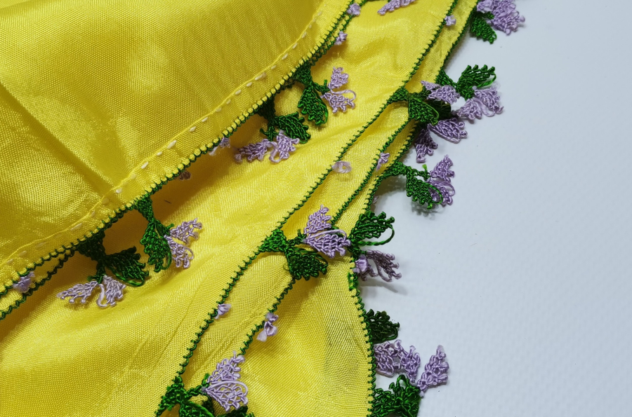 OSMANLI DÖNEMİ OYALI İPEK YAZMA