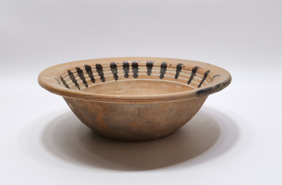 OSMANLI DÖNEMİ SIRLI KINIK TABAK - KASE