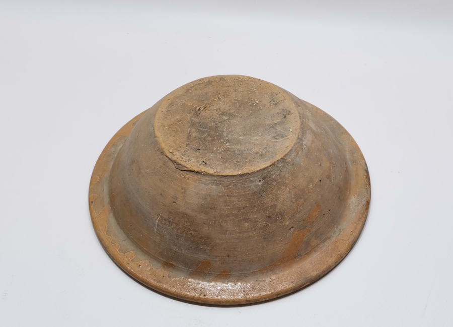 OSMANLI DÖNEMİ SIRLI KINIK TABAK - KASE