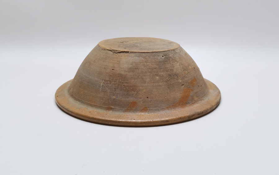 OSMANLI DÖNEMİ SIRLI KINIK TABAK - KASE