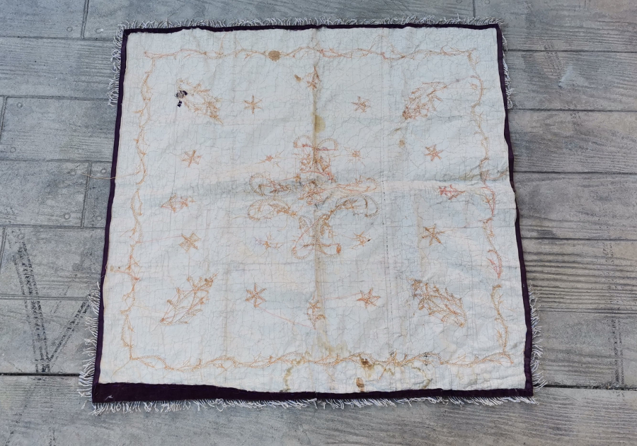 OSMANLI DÖNEMİ SIRMA İŞÇİLİKLİ GELİN BOHÇASI