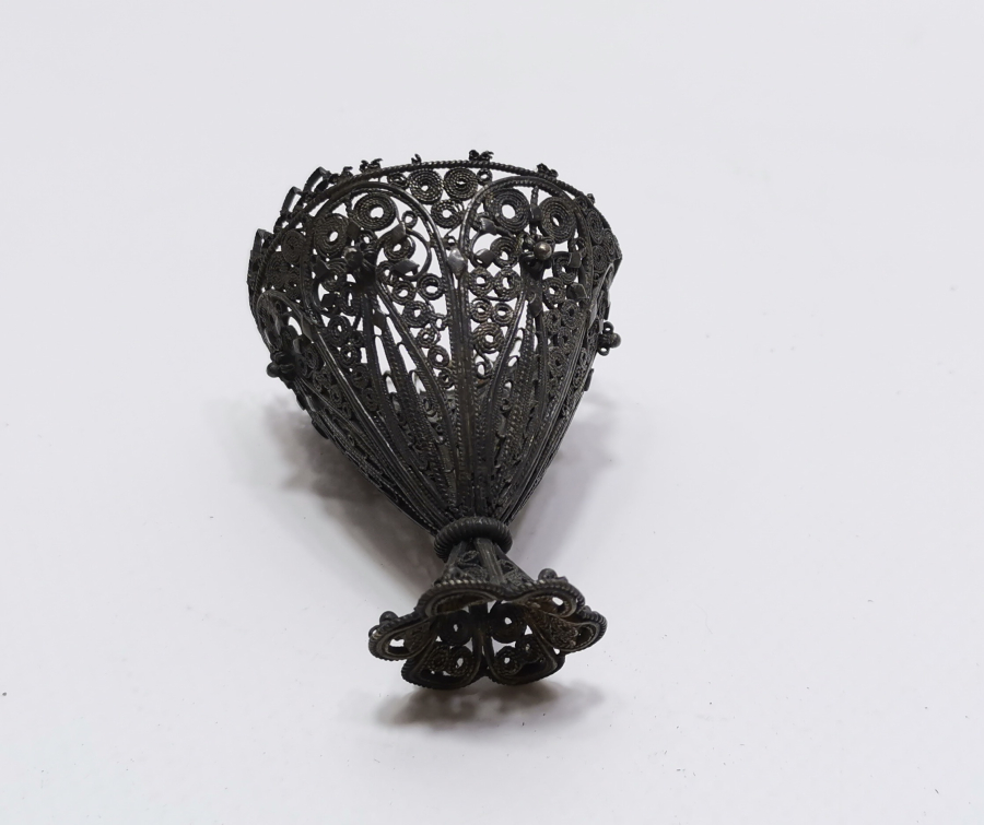 TELKARİ İŞÇİLİKLİ SAF GÜMÜŞ OSMANLI DÖNEMİ FİNCAN ZARFI