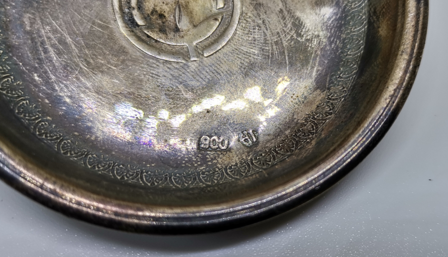 ANTİKA GÜMÜŞ KINA TASI