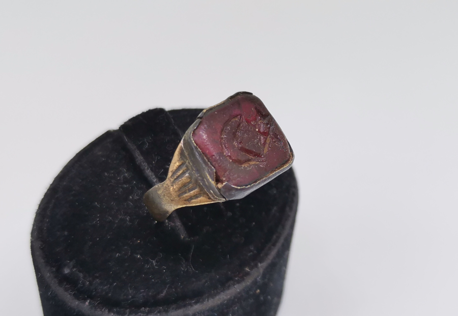 KANTAŞI ÜZERİ AY AY YILDIZLI OSMANLI YÜZÜK