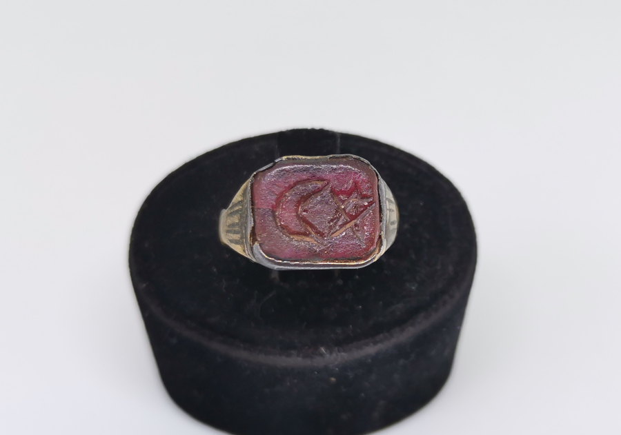 KANTAŞI ÜZERİ AY AY YILDIZLI OSMANLI YÜZÜK