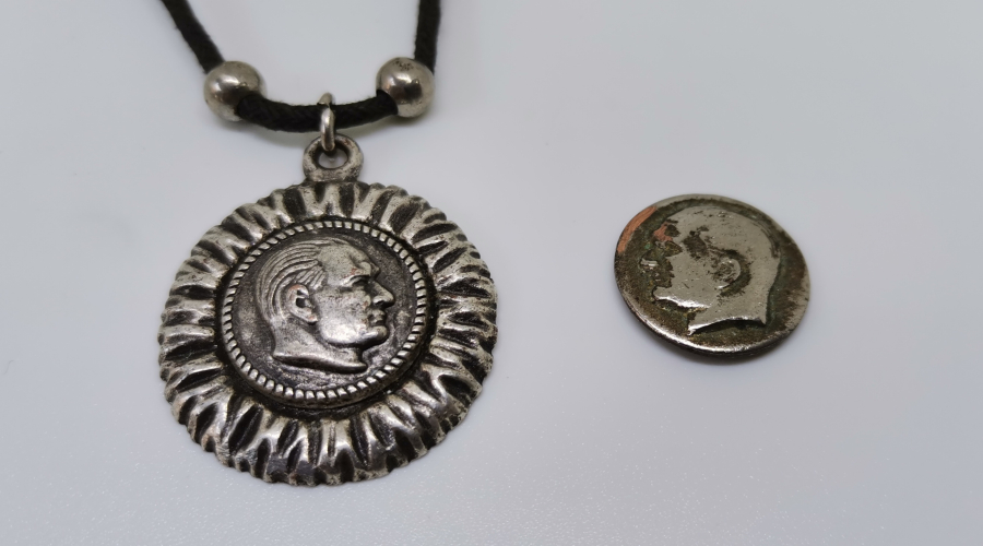 MUSTAFA KEMAL ATATÜRK GÖRSELLİ 2 ADET KOLYE UCU