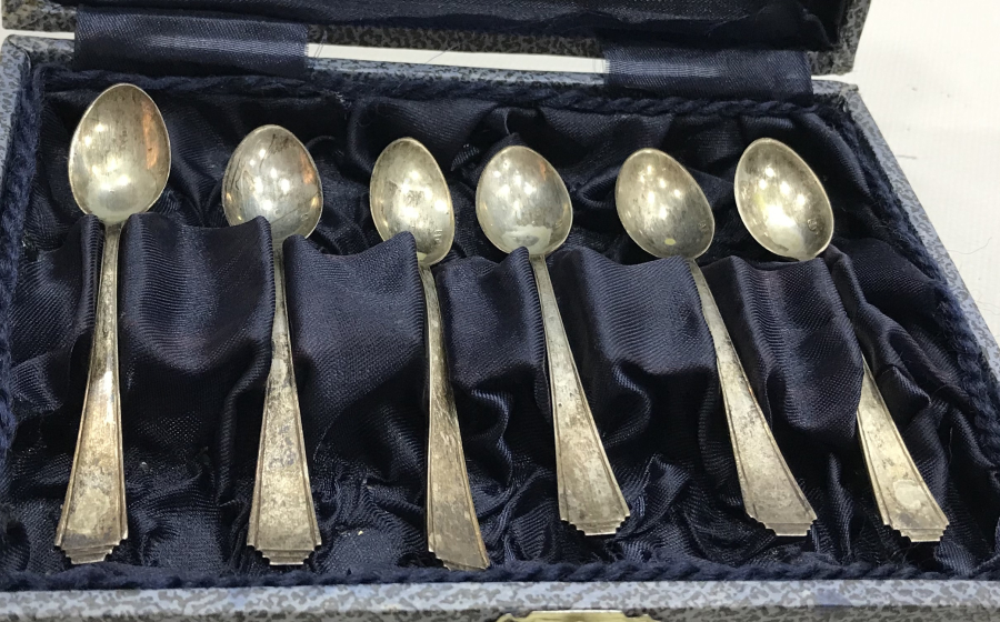 ORJİNAL KUTUSUNDA GÜMÜŞ ÇAY KAŞIĞI TAKIMI