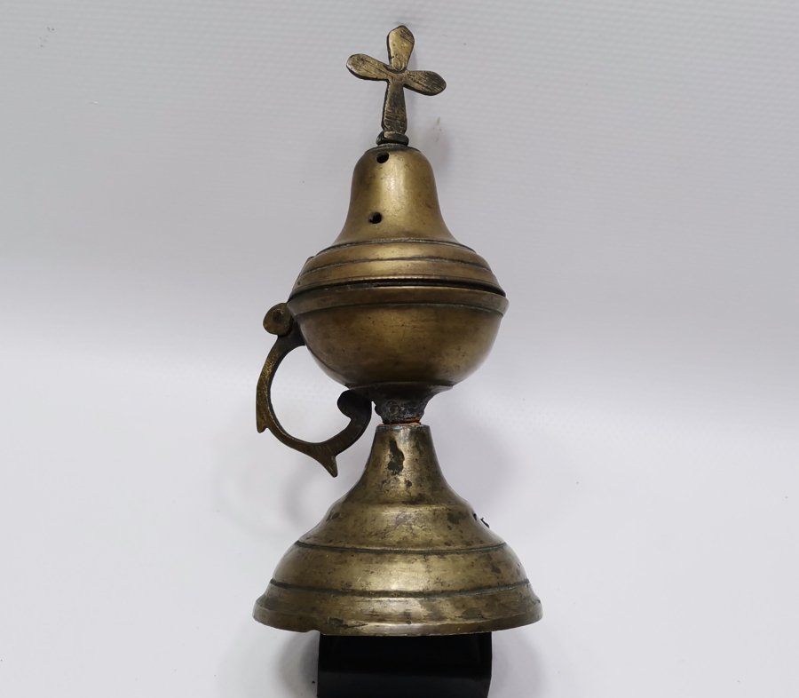 OSMANLI DÖNEMİ ERMENİ İŞİ SÜLEYMANİYE DAMGALI NADİR BUHURDANLIK