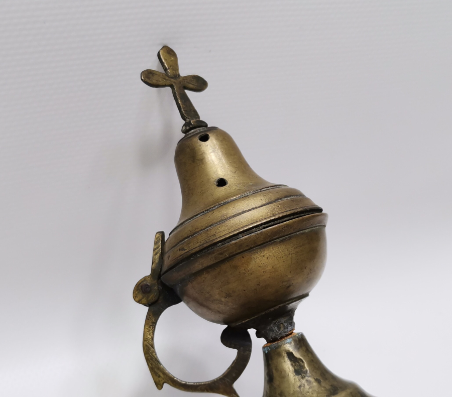 OSMANLI DÖNEMİ ERMENİ İŞİ SÜLEYMANİYE DAMGALI NADİR BUHURDANLIK