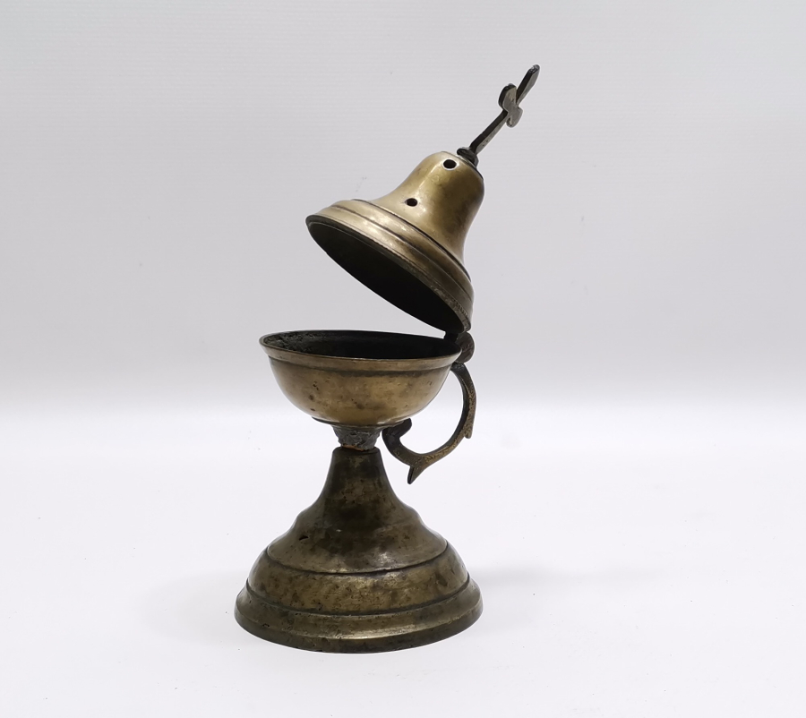 OSMANLI DÖNEMİ ERMENİ İŞİ SÜLEYMANİYE DAMGALI NADİR BUHURDANLIK