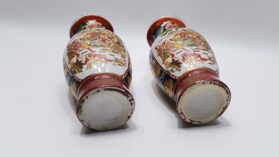 2 ADET ANTİKA ESKİ ÇİN VAZO