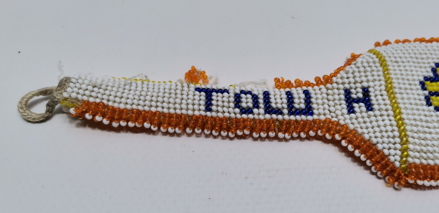 İÇİNDE DUASI İLE BONCUK İŞİ ANTİKA PAZUBEND